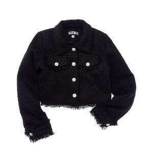 Katiejnyc Girls  Charlize Boucle Jacket, Black